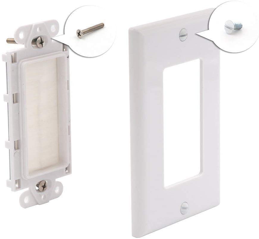 Single Brush Wall Plate