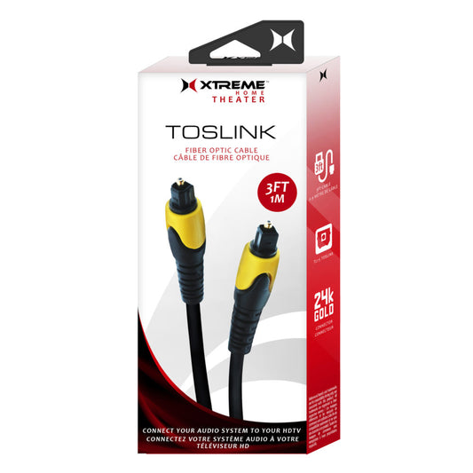 Toslink Fiber Optic Cable - 6ft