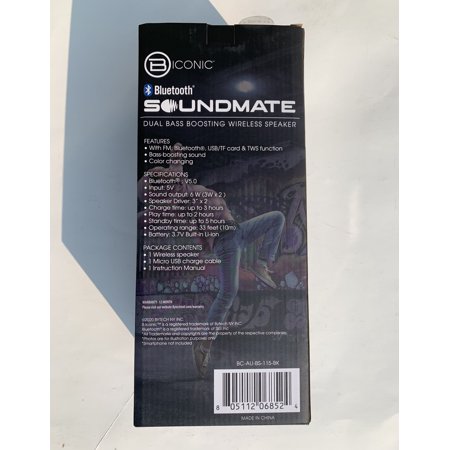 Biconic SOUNDMATE Dual Bass Boosting Wireless Speaker