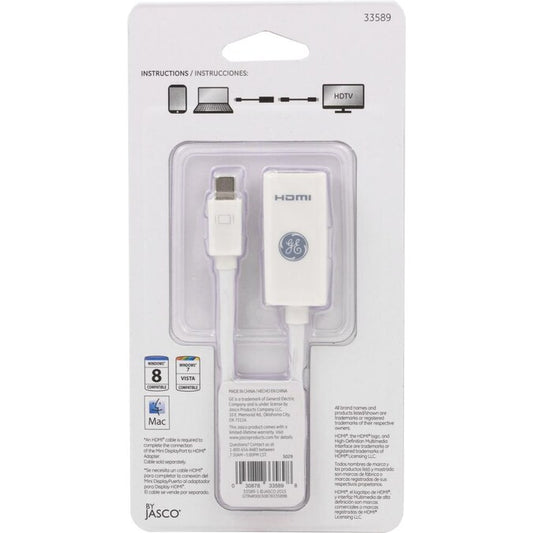 GE Mini Display Dort To HDMI Adapter