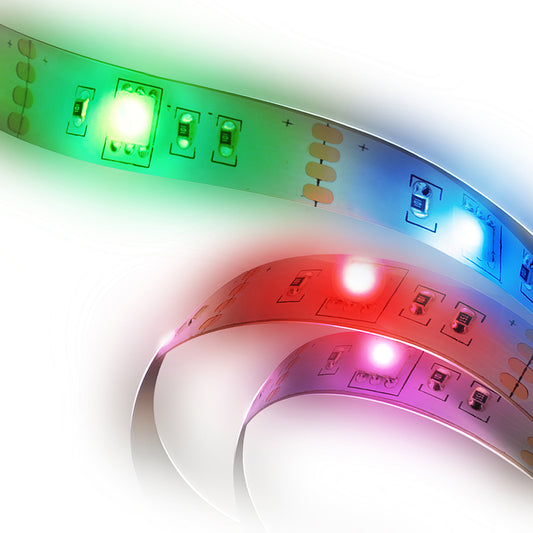 Bande lumineuse LED flexible d'intérieur activée par le son de 6,6 pieds