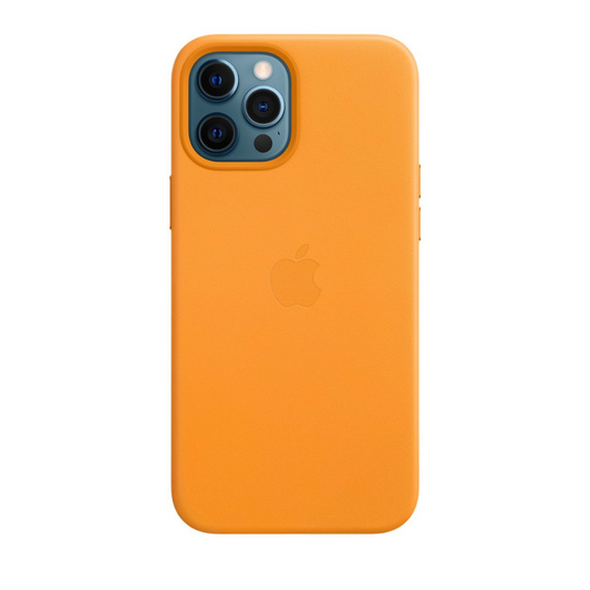 Coque en cuir pour iPhone 12 Pro Max avec MagSafe