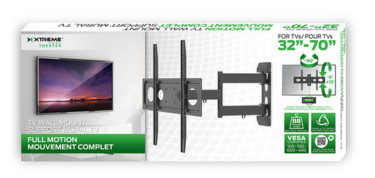 Full Motion TV Wall Mount 32″-70″