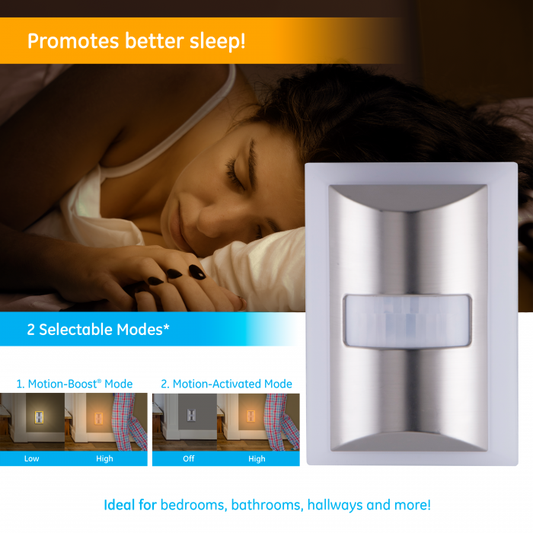GE LED Sleeplite Motion Select - White
