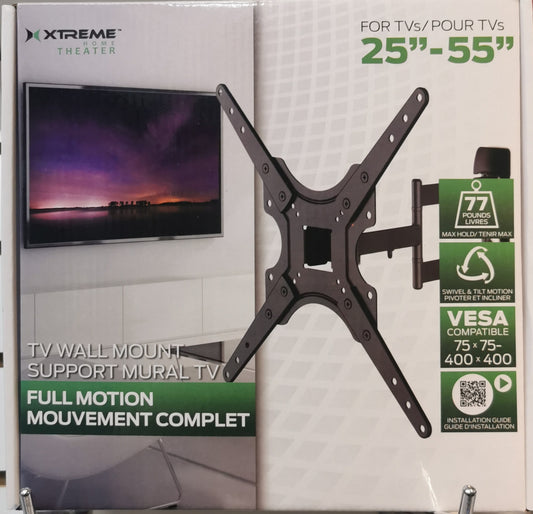 Full Motion TV Wall Mount Mural 25″-55″