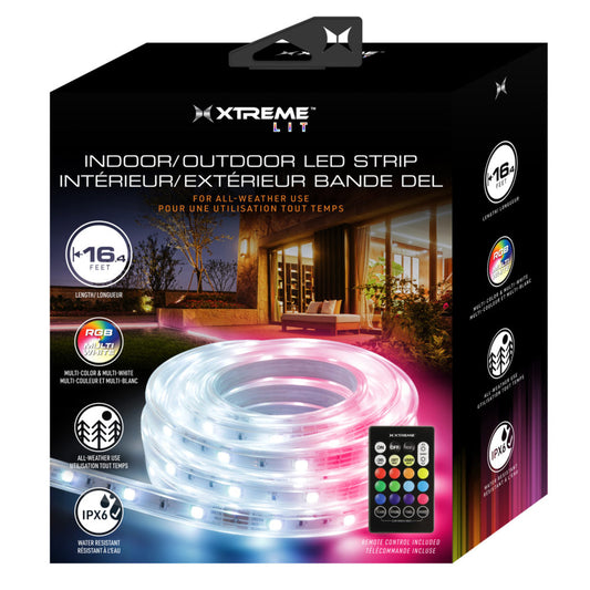 Outdoor Multi-Color LED Light with Remote – 16.4ft