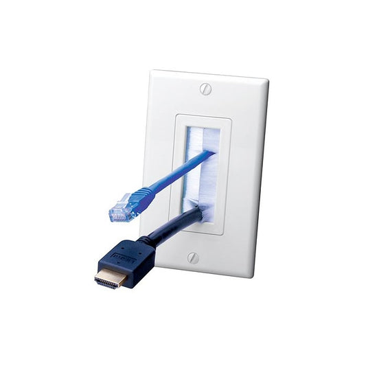 Single Brush Wall Plate