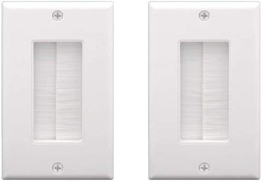 Single Brush Wall Plate