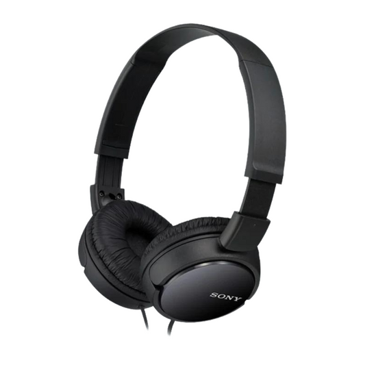 MDR-ZX110 Black Sony headphones with cushioned earpads