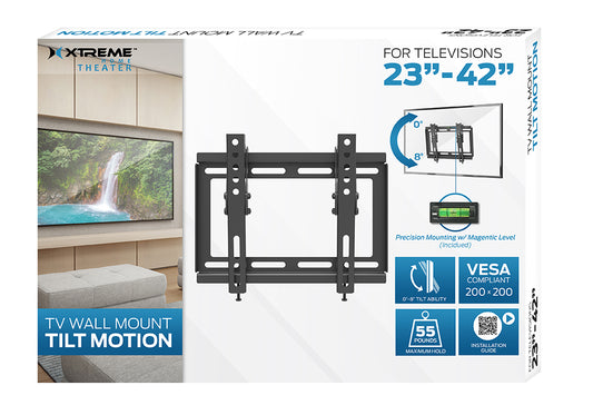 TV Wall Mount Tilt Motion Size 23”- 42″