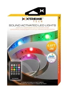 6.6ft Flexible LED Indoor Sound Activated Light Strip
